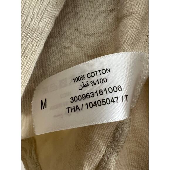 E.T.A. Textured Terry Cloth Off White Short Sleeve T Shirt size Medium - Picture 4 of 4